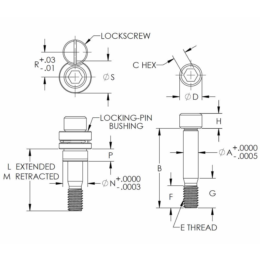 Captive Locating Screws | Carr Lane