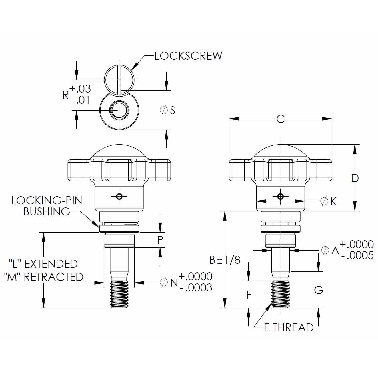 Captive Locating Screws with Hand Knob | Carr Lane