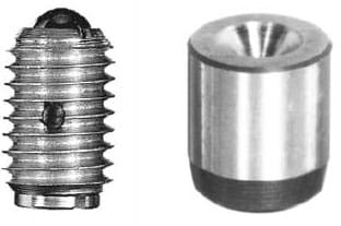 A ball plunger and matching ball detent